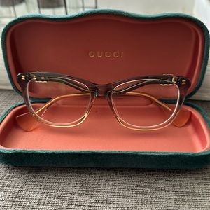 Gucci Eyeglasses Frame Women's GG1012O 002 Blue 54-16-140